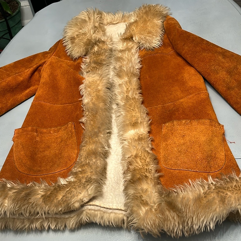 1978 leather and sterling coat